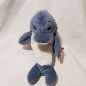 RARE Echo the Dolphin Ty Beanie Babies w/ ERRORS